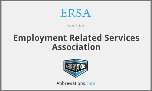 ERSA - Employment Related Services Association