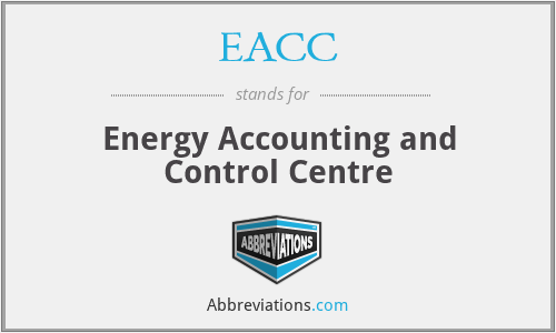 EACC - Energy Accounting and Control Centre