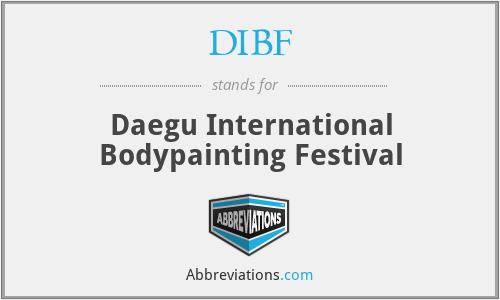 DIBF - Daegu International Bodypainting Festival