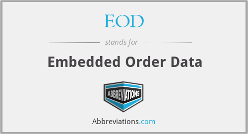 EOD - Embedded Order Data