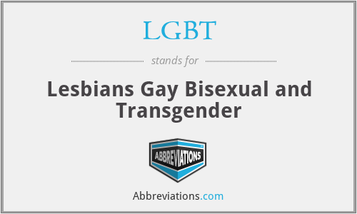 LGBT - Lesbians Gay Bisexual and Transgender