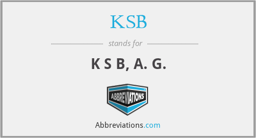 KSB - K S B, A. G.