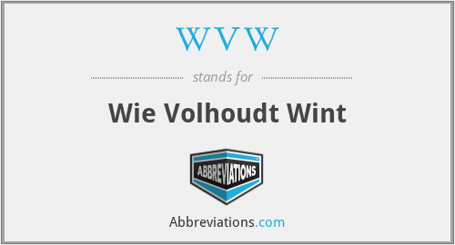 WVW - Wie Volhoudt Wint