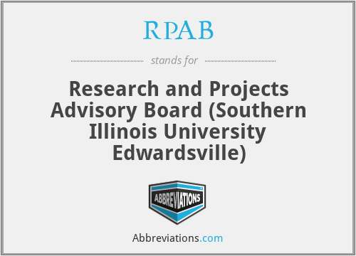 RPAB - Research and Projects Advisory Board (Southern Illinois University Edwardsville)
