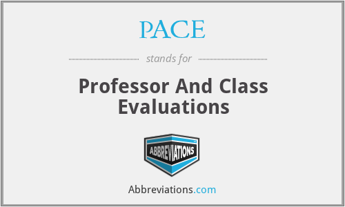 PACE - Professor And Class Evaluations