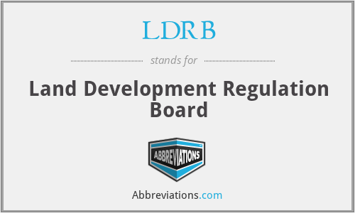 LDRB - Land Development Regulation Board