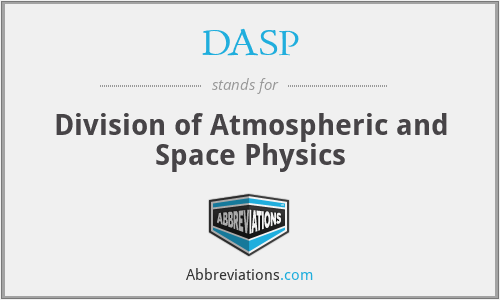 DASP - Division of Atmospheric and Space Physics