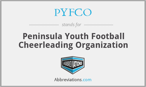 PYFCO - Peninsula Youth Football Cheerleading Organization