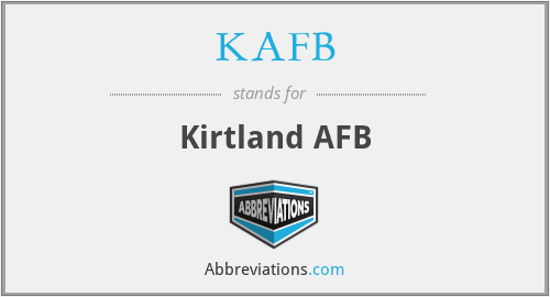 KAFB - Kirtland AFB