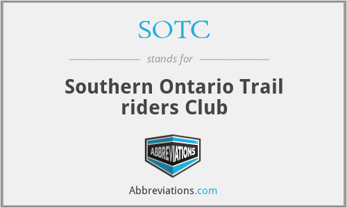 SOTC - Southern Ontario Trail riders Club