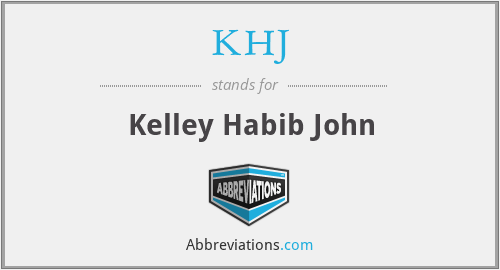 KHJ - Kelley Habib John
