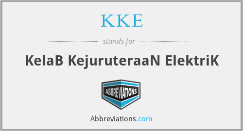 KKE - KelaB KejuruteraaN ElektriK