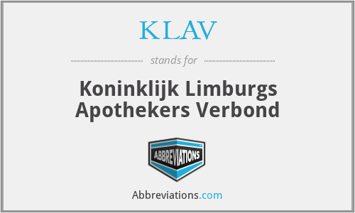KLAV - Koninklijk Limburgs Apothekers Verbond