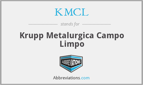 KMCL - Krupp Metalurgica Campo Limpo