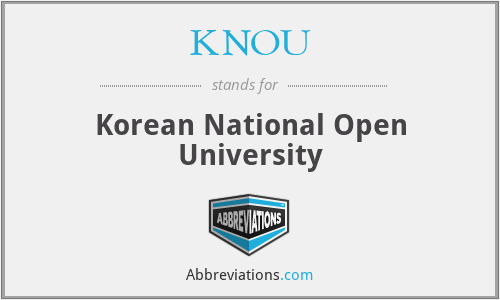 KNOU - Korean National Open University
