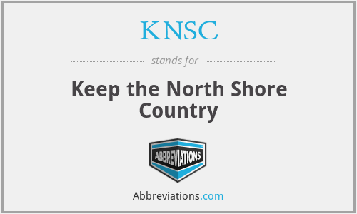 KNSC - Keep the North Shore Country