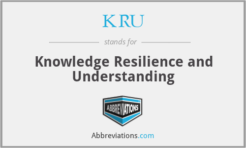 KRU - Knowledge Resilience and Understanding