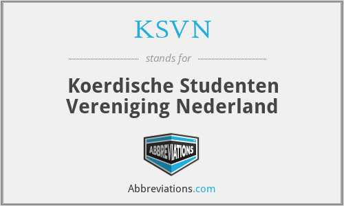 KSVN - Koerdische Studenten Vereniging Nederland