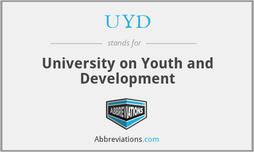 UYD - University on Youth and Development
