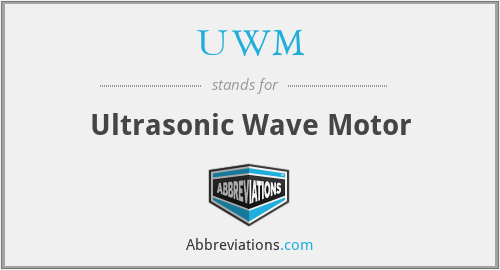 UWM - Ultrasonic Wave Motor