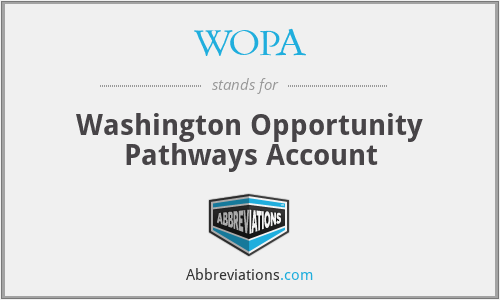 WOPA - Washington Opportunity Pathways Account