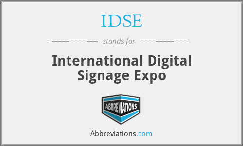 IDSE - International Digital Signage Expo