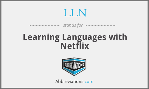 LLN - Learning Languages with Netflix