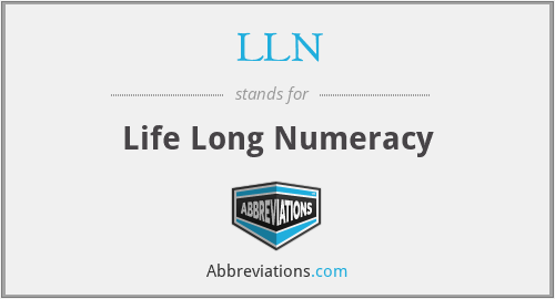 LLN - Life Long Numeracy