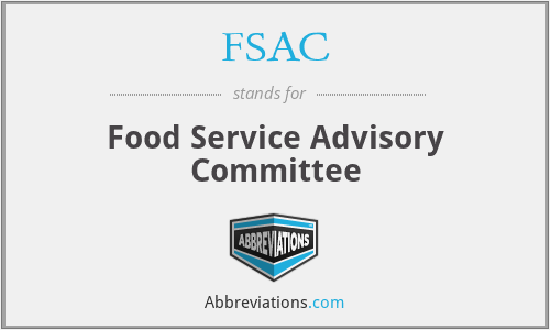 FSAC - Food Service Advisory Committee