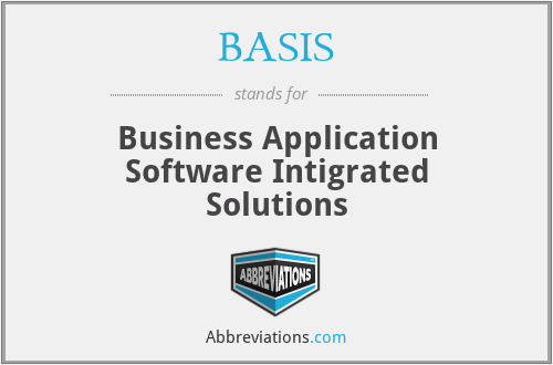 BASIS - Business Application Software Intigrated Solutions