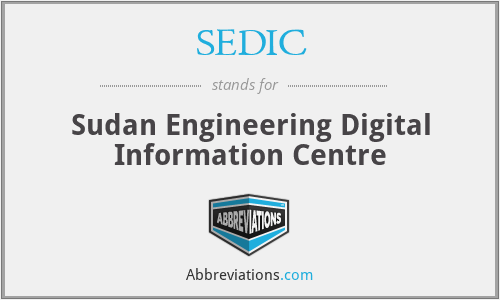 SEDIC - Sudan Engineering Digital Information Centre