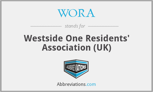 WORA - Westside One Residents' Association (UK)