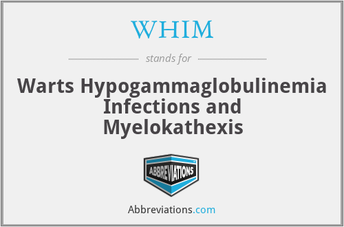 WHIM - Warts Hypogammaglobulinemia Infections and Myelokathexis