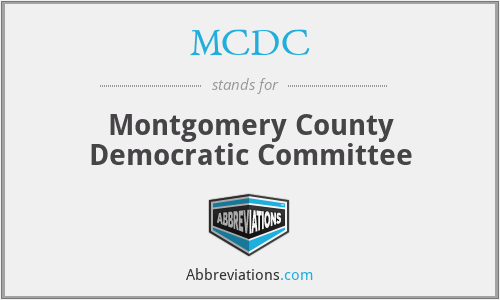 MCDC - Montgomery County Democratic Committee