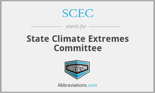 SCEC - State Climate Extremes Committee