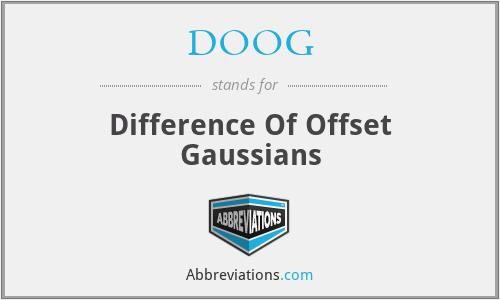DOOG - Difference Of Offset Gaussians