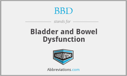 BBD - Bladder and Bowel Dysfunction