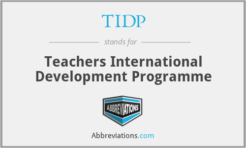 TIDP - Teachers International Development Programme