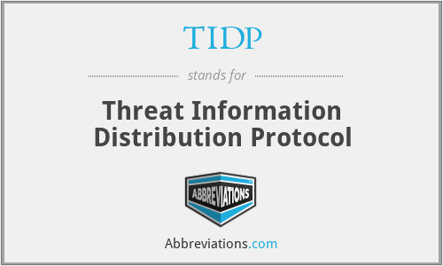 TIDP - Threat Information Distribution Protocol