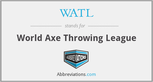 WATL - World Axe Throwing League