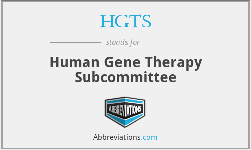 HGTS - Human Gene Therapy Subcommittee