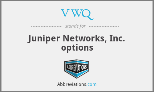 VWQ - Juniper Networks, Inc. options