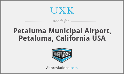 UXK - Petaluma Municipal Airport, Petaluma, California USA