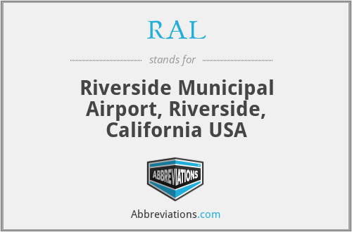 RAL - Riverside Municipal Airport, Riverside, California USA