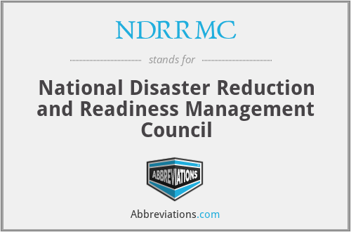 NDRRMC - National Disaster Reduction and Readiness Management Council