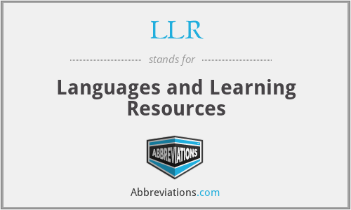 LLR - Languages and Learning Resources