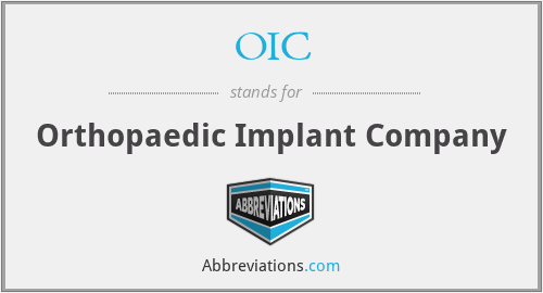 OIC - Orthopaedic Implant Company