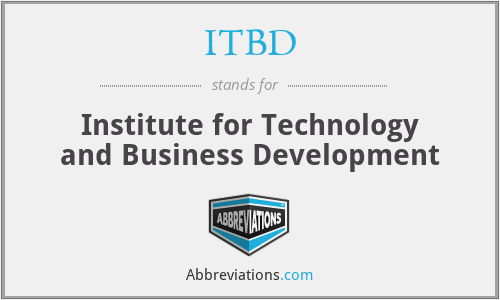 ITBD - Institute for Technology and Business Development