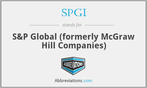 SPGI - S&P Global (formerly McGraw Hill Companies)
