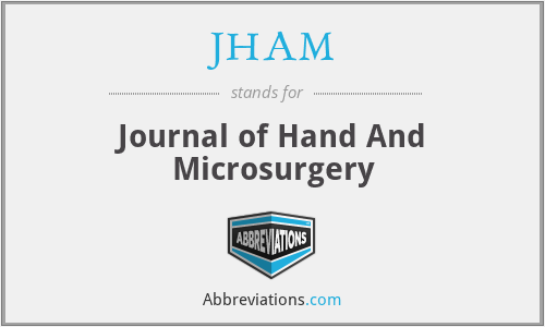JHAM - Journal of Hand And Microsurgery